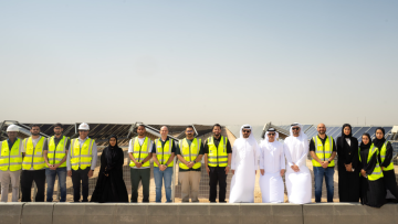 Photo: Saeed Al Tayer Checks on Progress of Dubai's Massive Solar Park